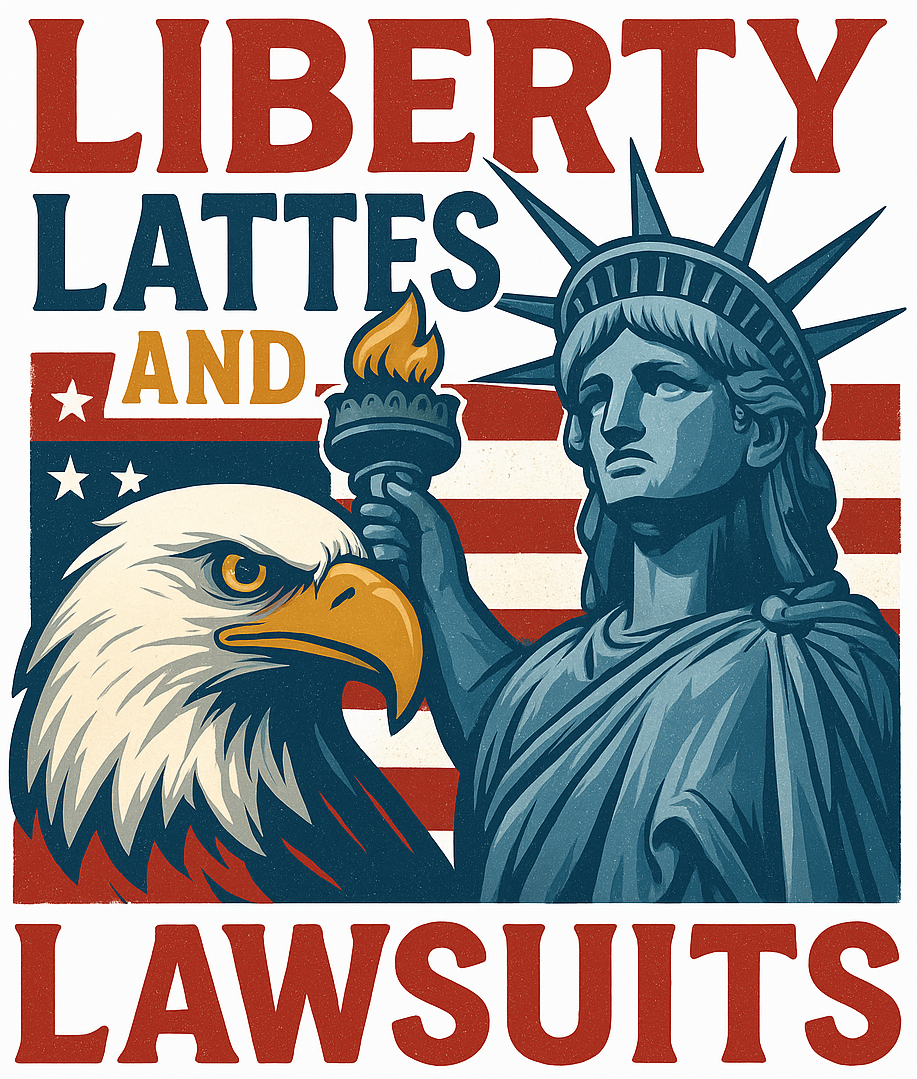Liberty, Lattes & Lawsuits Mug