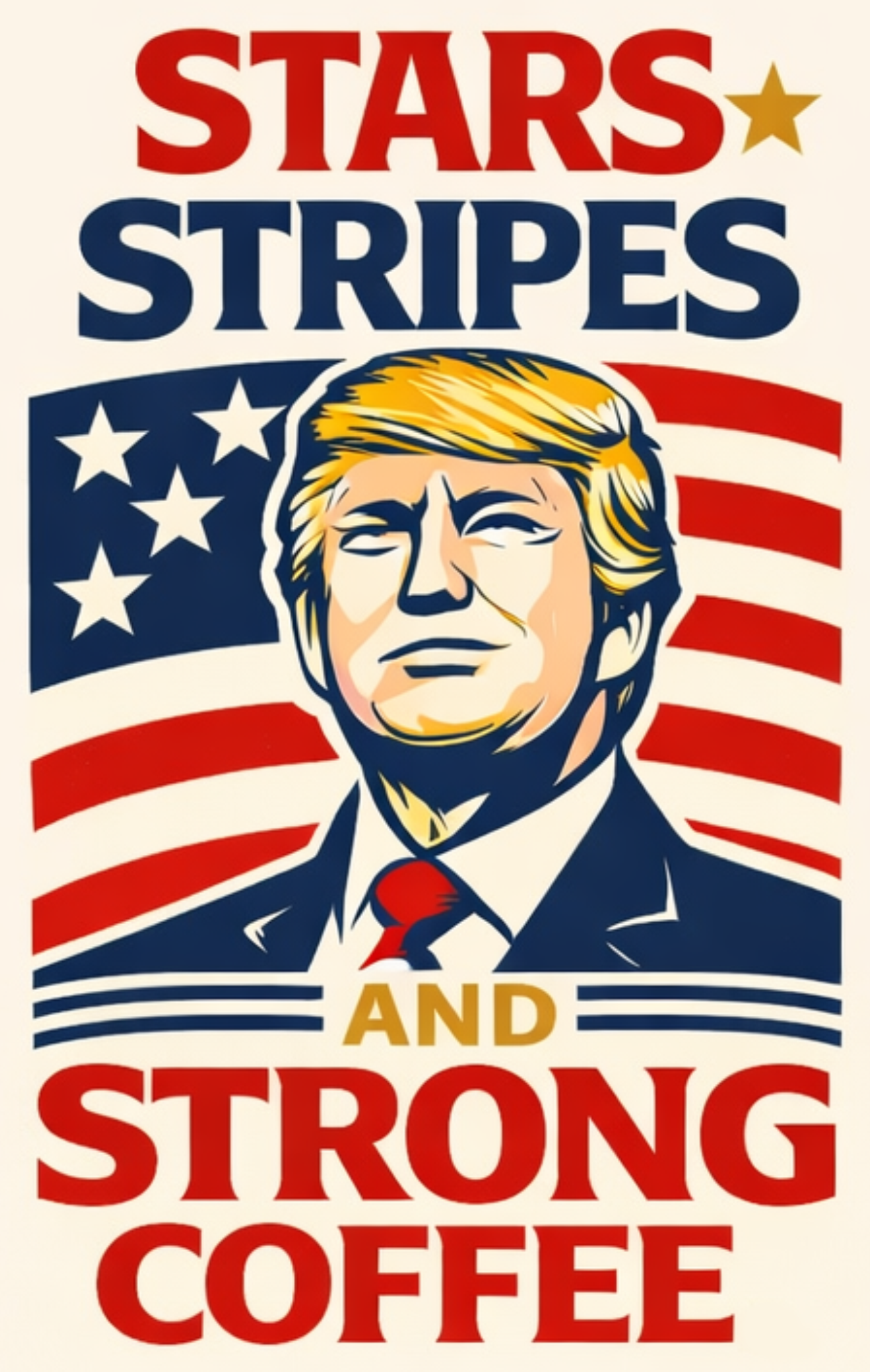 Stars, Stripes & Strong Coffee Mug - Trump Edition