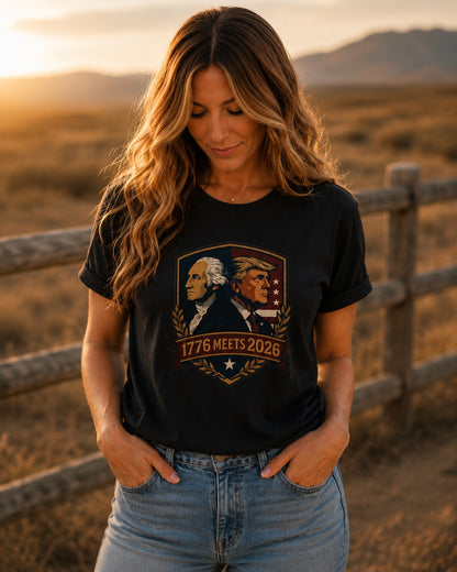 1776 Meets 2026™ Women's Patriotic Relaxed Fit T-Shirt