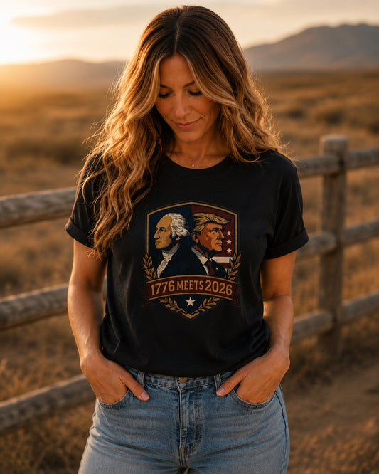 1776 Meets 2026™ Women's Patriotic Relaxed Fit T-Shirt