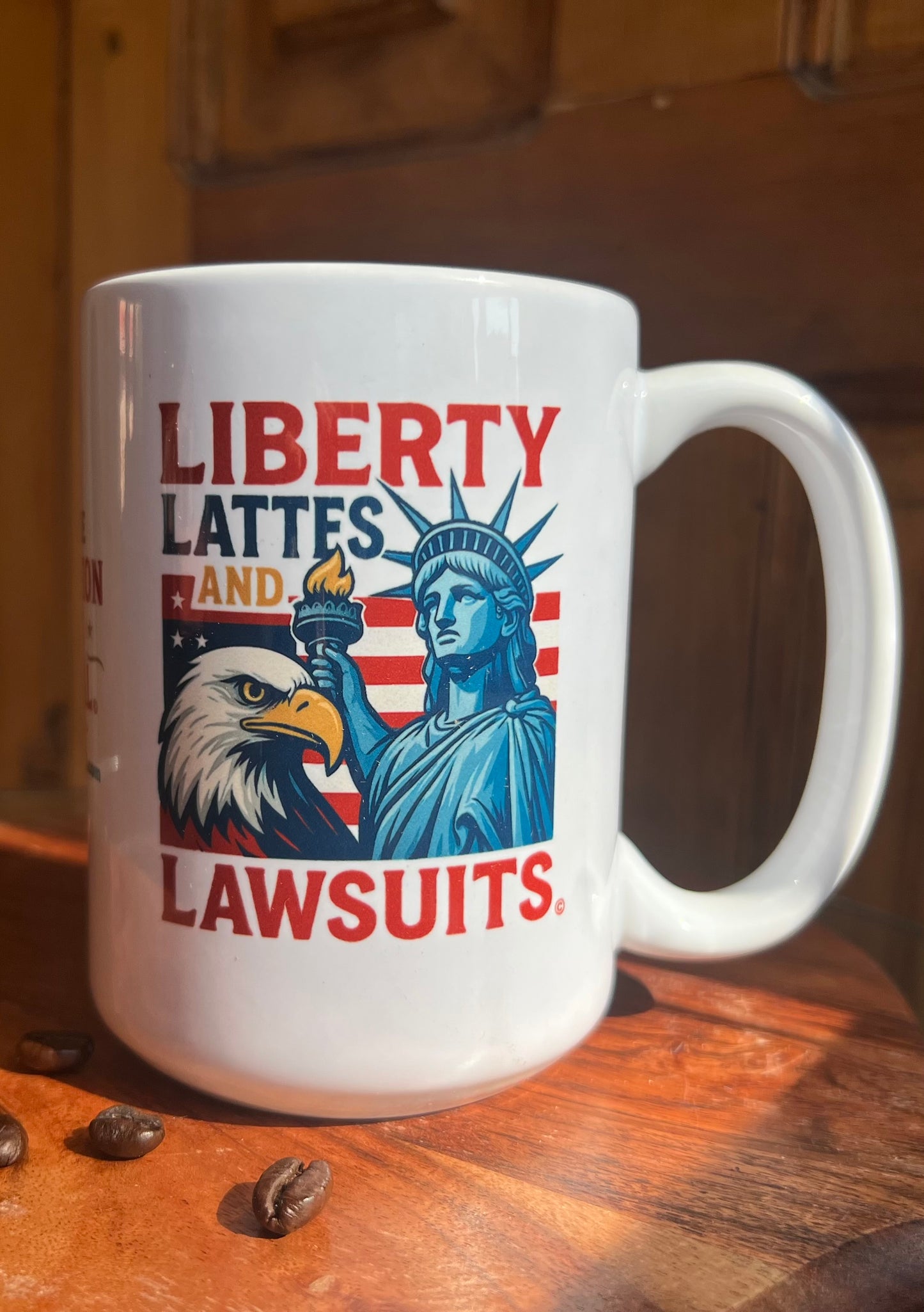 Liberty, Lattes & Lawsuits Mug