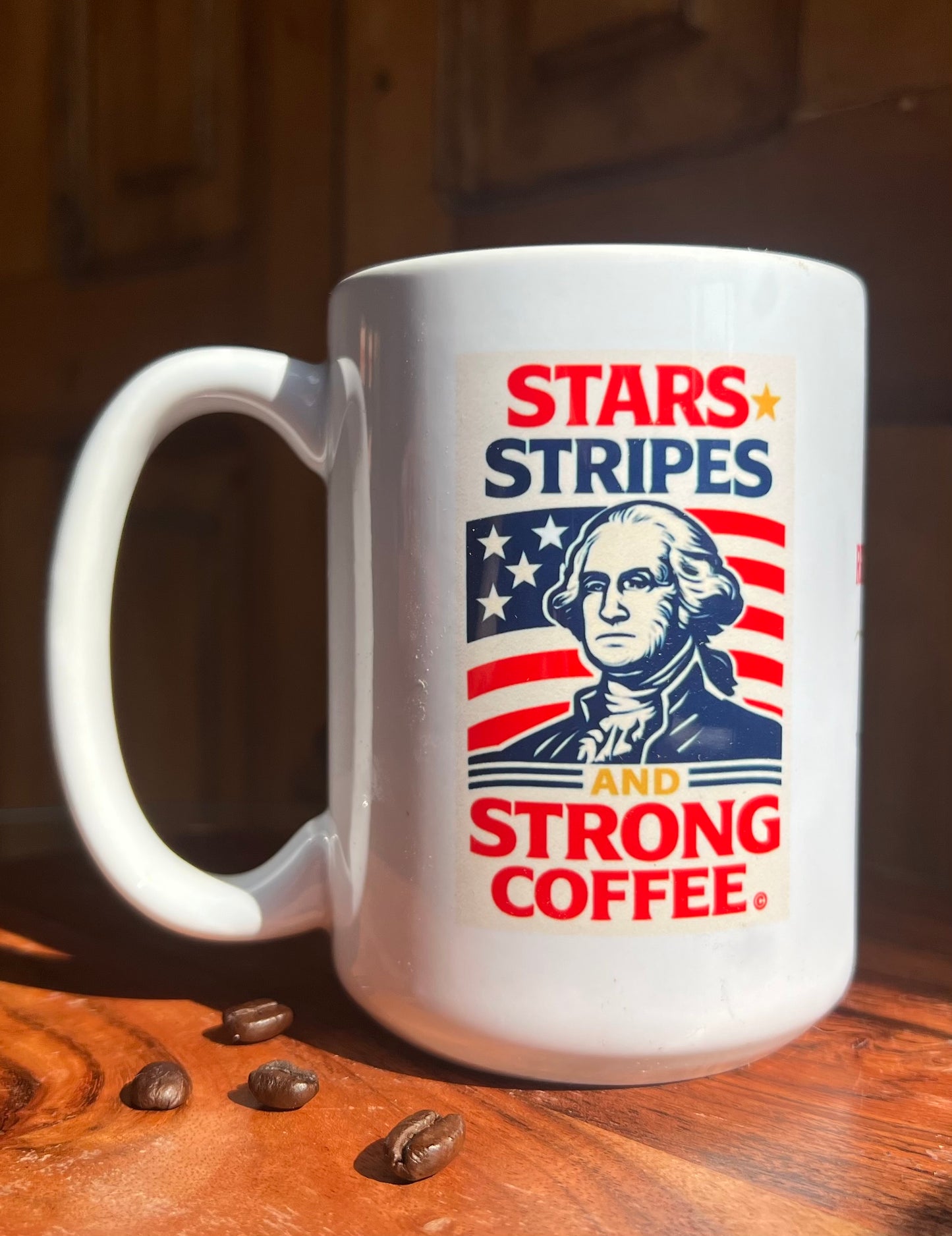 Stars, Stripes & Strong  Coffee Mug - Washington Edition