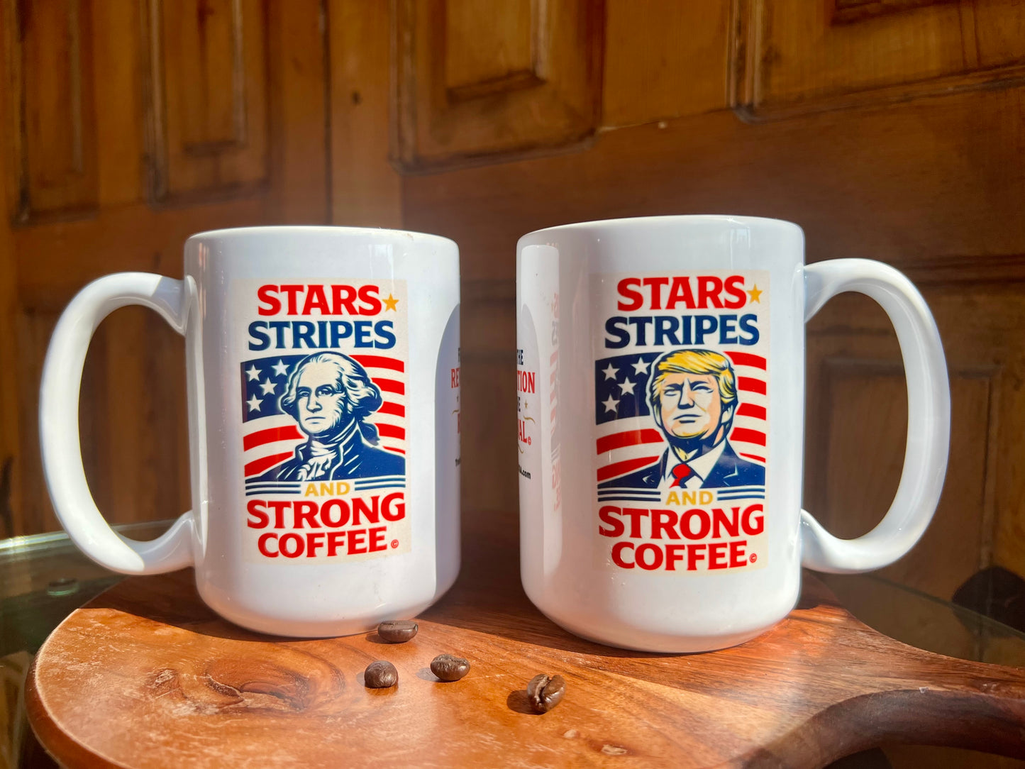 Stars, Stripes & Strong Coffee Mug - Trump Edition